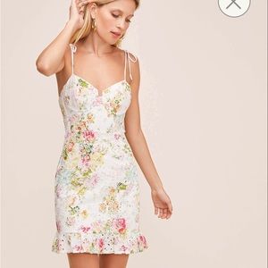 ASTR THE LABEL Mirielle Foral Print Eyelet Dress